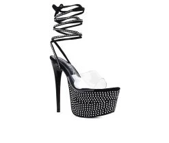 Women's London Rag Sugar Platform Stiletto Heels Black 8 Women's London Rag Sugar Platform Stiletto Heels Black -GC shoes Shop 2 452