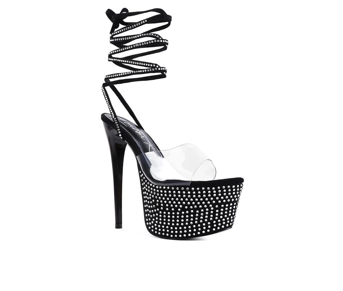 Women's London Rag Sugar Platform Stiletto Heels Black 3 Women's London Rag Sugar Platform Stiletto Heels Black - Image 3