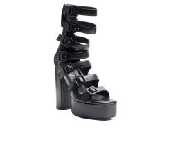 Women's London Rag Sarouchi Platform Dress Sandals Black 8 Women's London Rag Sarouchi Platform Dress Sandals Black -GC shoes Shop 2 459