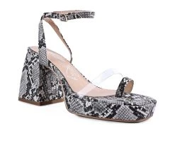 Women's London Rag Such Flirt Block Heel Dress Sandals Black 8 Women's London Rag Such Flirt Block Heel Dress Sandals Black -GC shoes Shop 2 468