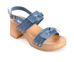 Women's Journee Collection Tia Dress Sandals Blue 8 Women's Journee Collection Tia Dress Sandals Blue -GC shoes Shop 2 474