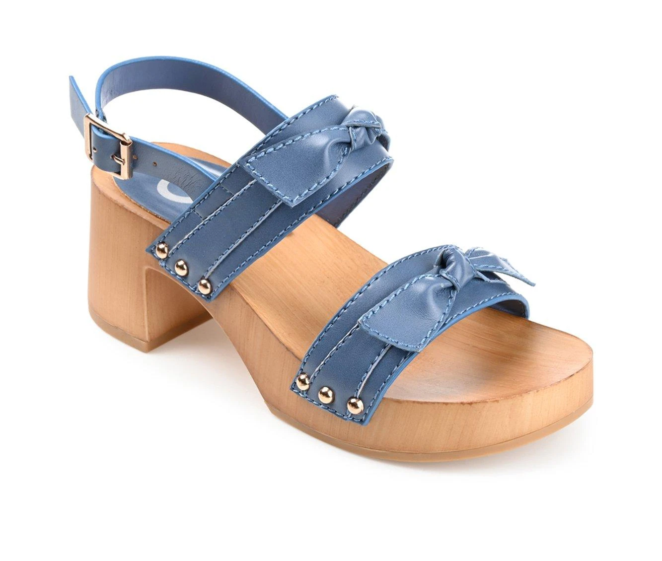 Women's Journee Collection Tia Dress Sandals Blue 3 Women's Journee Collection Tia Dress Sandals Blue - Image 3