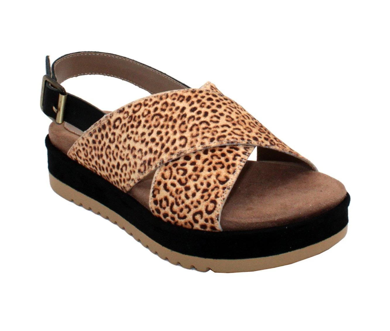 Women's Very Volatile Calabar Platform Sandals Tan Leopard 3 Women's Very Volatile Calabar Platform Sandals Tan Leopard - Image 3