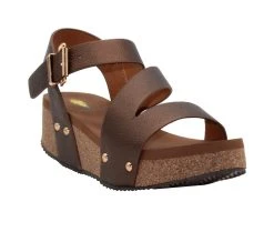 Women's Volatile Biloxi Platform Wedge Sandals Bronze -GC shoes Shop 2 487