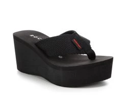 Women's Rocket Dog Crush Webbing Platform Flip-Flops Black 8 Women's Rocket Dog Crush Webbing Platform Flip-Flops Black -GC shoes Shop 2 494