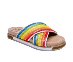 Women's Jane And The Shoe Juniper Flatform Sandals Rainbow 2 Women's Jane And The Shoe Juniper Flatform Sandals Rainbow -GC shoes Shop 2 495