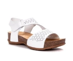 Women's Propet Phoebe Footbed Sandals White -GC shoes Shop 2 54
