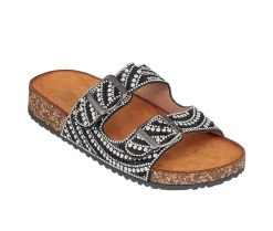 Women's GC Shoes Holly Footbed Sandals Black -GC shoes Shop 2 56
