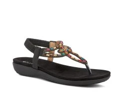 Women's Patrizia Crema Thong Sandals Black -GC shoes Shop 2 654