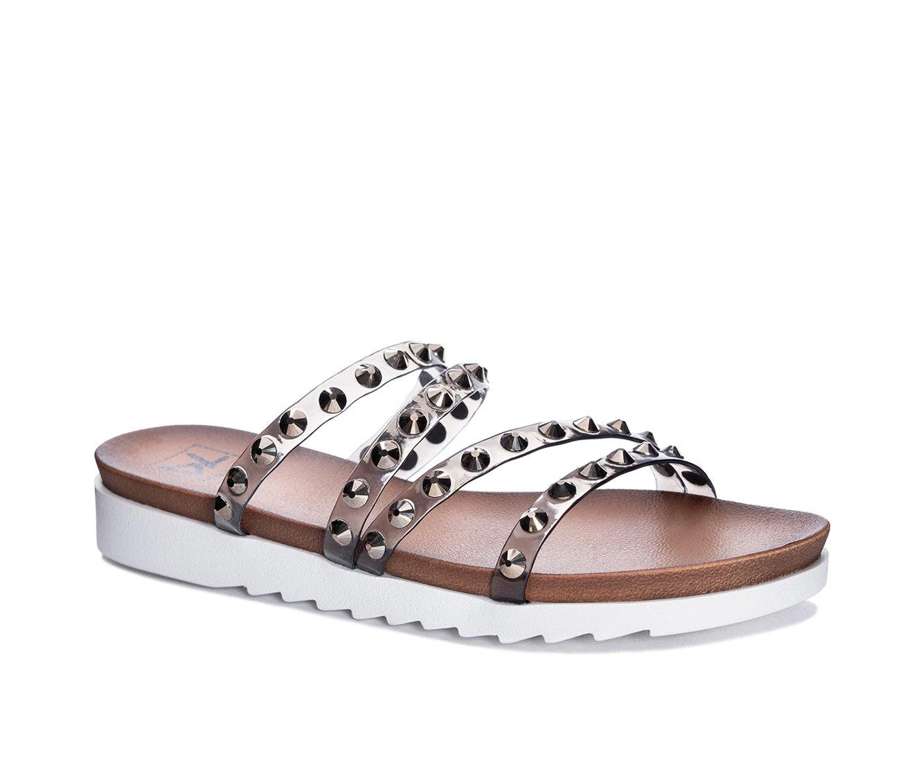 Women's Dirty Laundry Coral Reef Sandals Pewter Lucite 3 Women's Dirty Laundry Coral Reef Sandals Pewter Lucite - Image 3