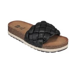 Women's GC Shoes Lesley Footbed Sandals Black -GC shoes Shop 2 67