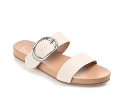 Women's Journee Collection Crysta Footbed Sandals Off White -GC shoes Shop 2 71