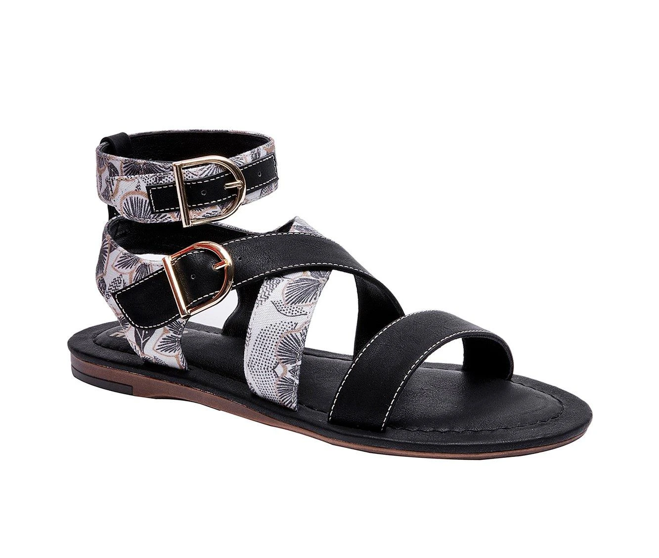 Women's Jane And The Shoe Jordan Sandals Women's Jane And The Shoe Jordan Sandals Black Flower -GC shoes Shop 2 711