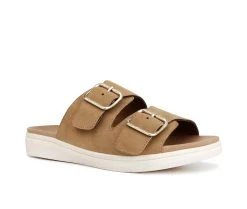 Women's London Fog Lorraine Sandals Cognac -GC shoes Shop 2 718