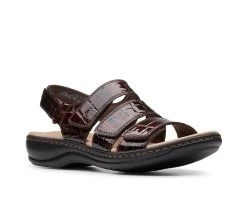 Women's Clarks Leisa Melinda Sandals Brown Croco -GC shoes Shop 2 721