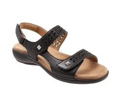 Women's Trotters Romi Sandals Black -GC shoes Shop 2 725
