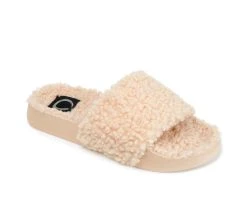 Women's Journee Collection Haimi Cozy Slide Sandals Beige -GC shoes Shop 2 729
