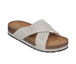 Women's GC Shoes Ariane Footbed Sandals Silver -GC shoes Shop 2 73