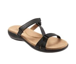 Women's Trotters Raja Sandals Black -GC shoes Shop 2 740