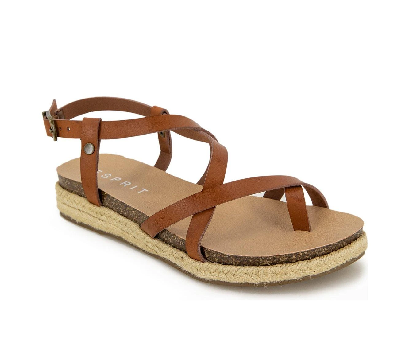 Women's Esprit Judy Espadrille Sandals Cognac 3 Women's Esprit Judy Espadrille Sandals Cognac - Image 3