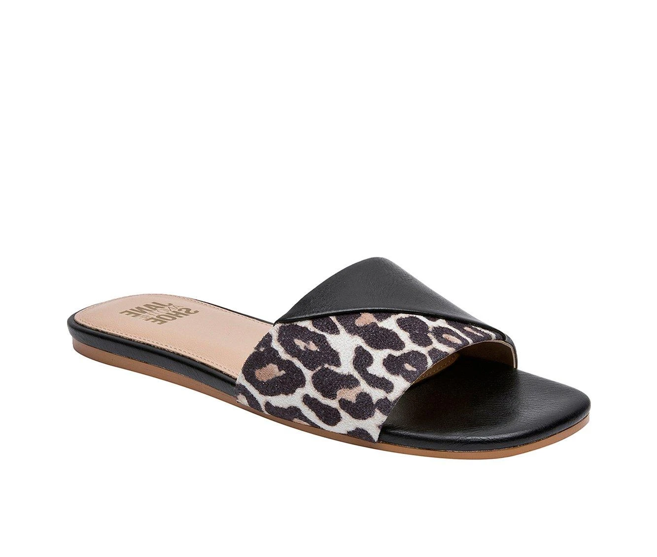 Women's Jane And The Shoe Vivian Slide Sandals Women's Jane And The Shoe Vivian Slide Sandals Leopard -GC shoes Shop 2 771