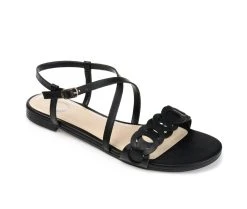 Women's Journee Collection Jalia Flat Sandals Black 2 Women's Journee Collection Jalia Flat Sandals Black -GC shoes Shop 2 786