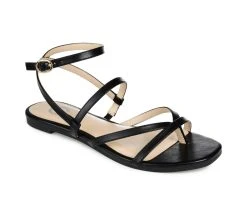 Women's Journee Collection Serissa Flat Sandals Black -GC shoes Shop 2 787