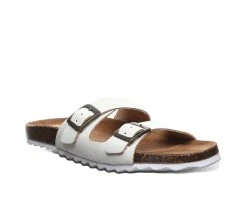 Women's Bearpaw Julieta Footbed Sandals White -GC shoes Shop 2 79
