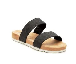 Women's Cliffs By White Mountain Tahlie Slide Sandals Black -GC shoes Shop 2 813
