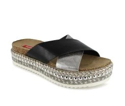 Women's Unionbay Queen Platform Footbed Sandals Black -GC shoes Shop 2 92