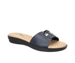 Women's Easy Street Sunshine Sandals Navy 8 Women's Easy Street Sunshine Sandals Navy -GC shoes Shop 2 921