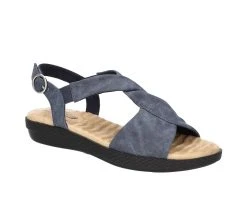 Women's Easy Street Draper Sandals Navy 8 Women's Easy Street Draper Sandals Navy -GC shoes Shop 2 923