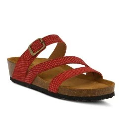 Women's SPRING STEP Flossie Footbed Sandals Red -GC shoes Shop 2 95