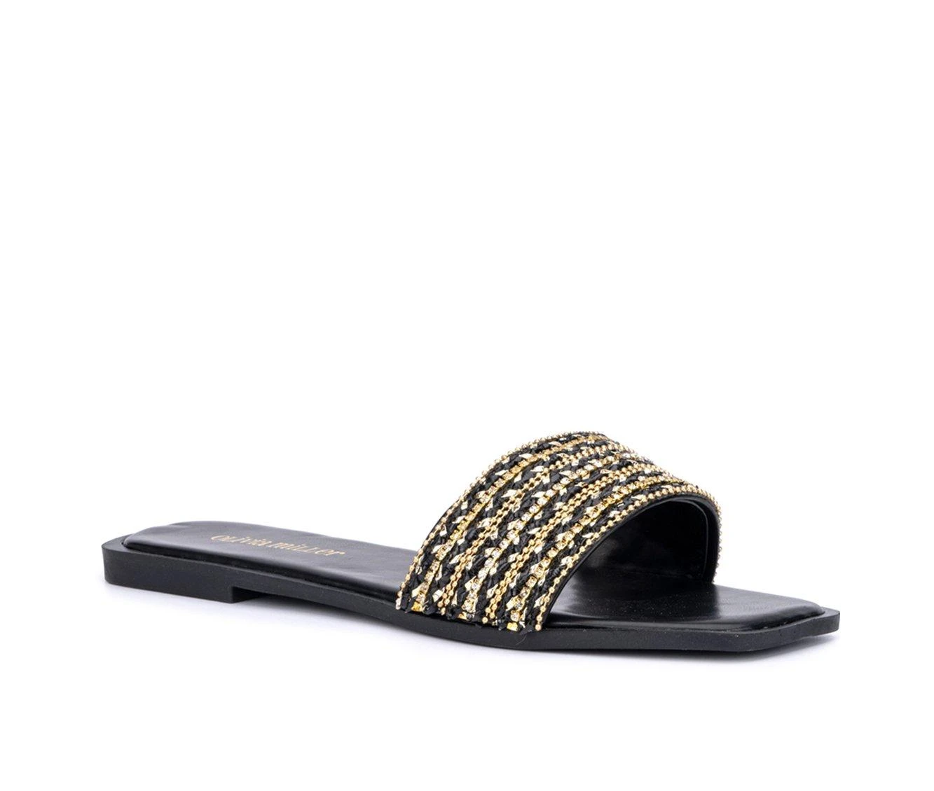 Women's Olivia Miller Victoria Sandals Black 3 Women's Olivia Miller Victoria Sandals Black - Image 3
