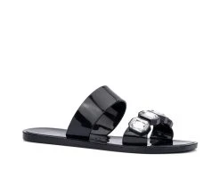 Women's New York And Company Chantalle Jelly Sandals Black 2 Women's New York And Company Chantalle Jelly Sandals Black -GC shoes Shop 2 963