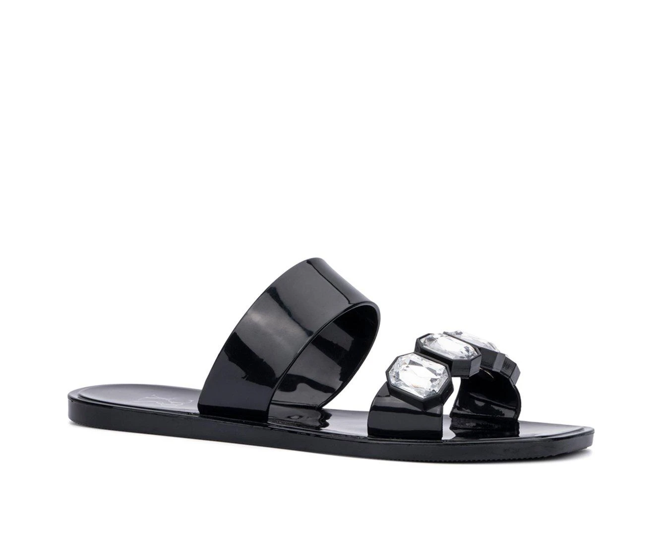 Women's New York and Company Chantalle Jelly Sandals Women's New York And Company Chantalle Jelly Sandals Black -GC shoes Shop 2 963