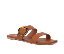 Women's New York And Company Gala Sandals Cognac -GC shoes Shop 2 964