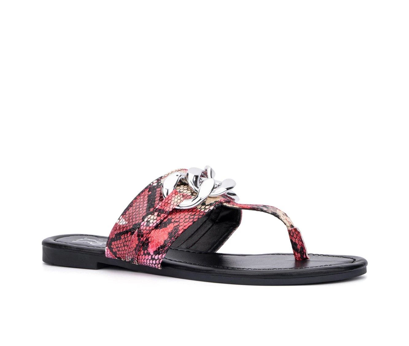 Women's New York And Company Cassandra Flip-Flops Pink 3 Women's New York And Company Cassandra Flip-Flops Pink - Image 3