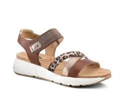 Women's SPRING STEP Heather Footbed Sandals Brown Multi 8 Women's SPRING STEP Heather Footbed Sandals Brown Multi -GC shoes Shop 2 983