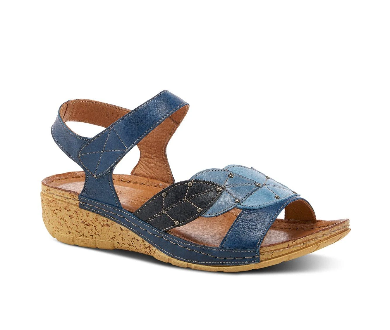 Women's SPRING STEP Leaf Sandals Blue Multi 3 Women's SPRING STEP Leaf Sandals Blue Multi - Image 3