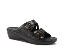 Women's Flexus Becca-Snake Sandals Black Suede 8 Women's Flexus Becca-Snake Sandals Black Suede -GC shoes Shop 2 994