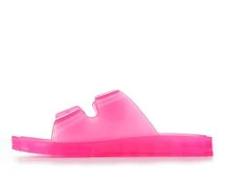 Women's MIA Jewel Footbed Sandals Neon Pink -GC shoes Shop 3 1