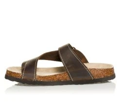 Women's White Mountain Carly Footbed Sandals Dark Brown -GC shoes Shop 3 118