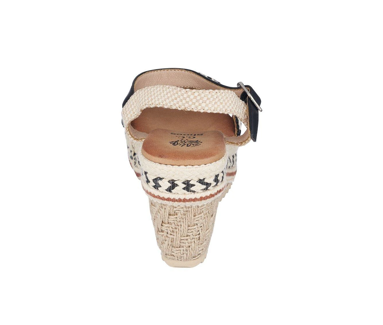 Women's GC Shoes Cheri Espadrille Wedge Sandals Black 4 Women's GC Shoes Cheri Espadrille Wedge Sandals Black - Image 4