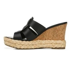 Women's Franco Sarto Fioret Wedge Sandals Black 9 Women's Franco Sarto Fioret Wedge Sandals Black -GC shoes Shop 3 1239