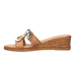 Women's TUSCANY BY EASY STREET Lilla Espadrille Wedges Cognac -GC shoes Shop 3 1250