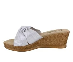 Women's TUSCANY BY EASY STREET Dinah Wedges Silver -GC shoes Shop 3 1260