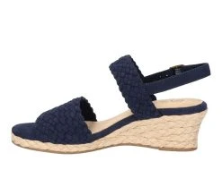 Women's Bella Vita Mariella Espadrille Wedge Sandals Navy -GC shoes Shop 3 1268