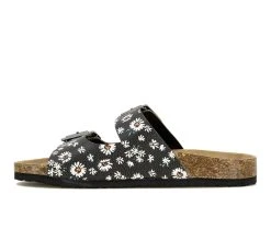 Women's Unionbay Melissa Footbed Sandals Black Daisy -GC shoes Shop 3 14