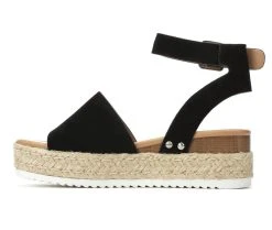 Women's Soda Topic Platform Sandals Black -GC shoes Shop 3 148